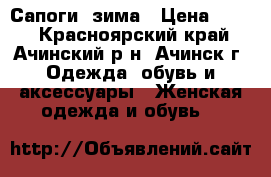Сапоги  зима › Цена ­ 800 - Красноярский край, Ачинский р-н, Ачинск г. Одежда, обувь и аксессуары » Женская одежда и обувь   
